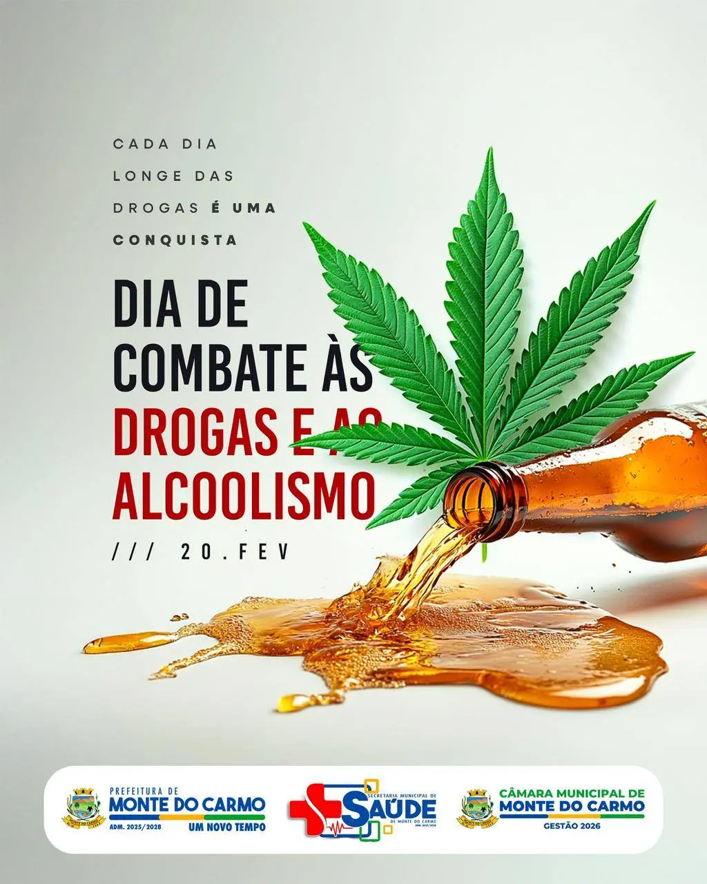 📢🚫 Dia Nacional de Combate às Drogas e ao Álcool – 20 de Fevereiro 🚫📢